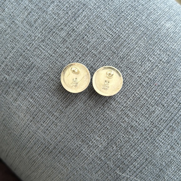 JAY KING Desert Rose Trading Sterling Silver Turquoise Button Earrings - Picture 5 of 9